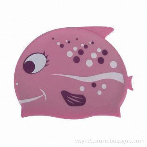 Silicone animal swimming caps